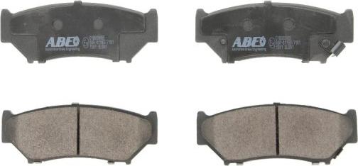 ABE C18009ABE - Тормозные колодки, дисковые, комплект www.autospares.lv