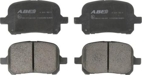 ABE C12083ABE - Brake Pad Set, disc brake www.autospares.lv