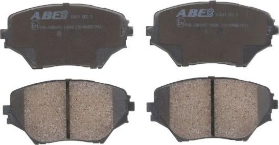 ABE C12100ABE - Bremžu uzliku kompl., Disku bremzes www.autospares.lv