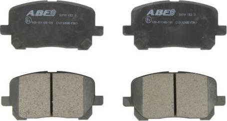 ABE C12102ABE - Brake Pad Set, disc brake www.autospares.lv