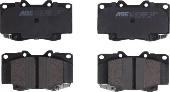 ABE C12130ABE-P - Brake Pad Set, disc brake www.autospares.lv