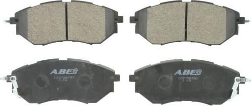 ABE C17017ABE - Brake Pad Set, disc brake www.autospares.lv