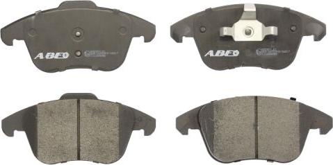 ABE C1C058ABE - Тормозные колодки, дисковые, комплект www.autospares.lv