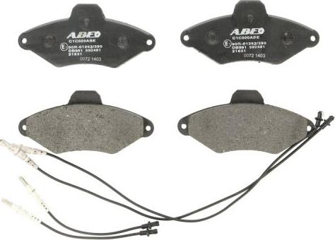 ABE C1C020ABE - Brake Pad Set, disc brake www.autospares.lv