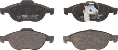 ABE C1D027ABE - Brake Pad Set, disc brake www.autospares.lv