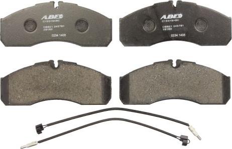 ABE C1E018ABE - Тормозные колодки, дисковые, комплект www.autospares.lv