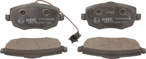 ABE C1F066ABE - Brake Pad Set, disc brake www.autospares.lv