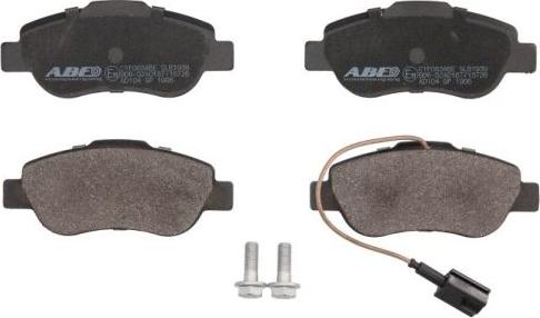 ABE C1F063ABE - Тормозные колодки, дисковые, комплект www.autospares.lv