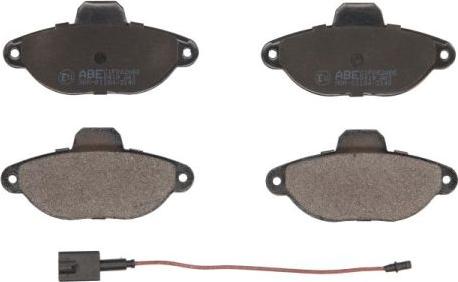 ABE C1F062ABE - Тормозные колодки, дисковые, комплект www.autospares.lv