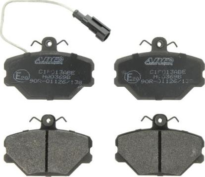 ABE C1F013ABE - Brake Pad Set, disc brake www.autospares.lv