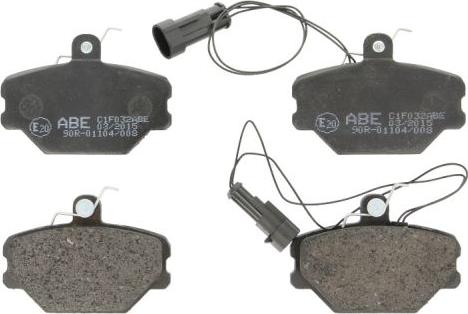 ABE C1F032ABE - Тормозные колодки, дисковые, комплект www.autospares.lv