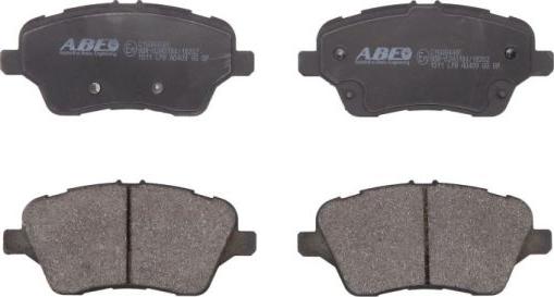 ABE C1G064ABE - Тормозные колодки, дисковые, комплект www.autospares.lv