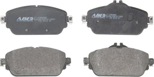 ABE C1M069ABE - Brake Pad Set, disc brake www.autospares.lv