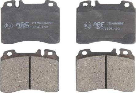 ABE C1M008ABE - Bremžu uzliku kompl., Disku bremzes www.autospares.lv