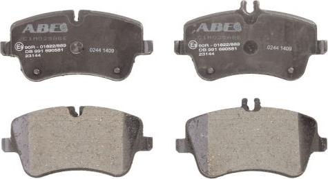 ABE C1M025ABE - Bremžu uzliku kompl., Disku bremzes www.autospares.lv