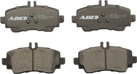 ABE C1M022ABE - Тормозные колодки, дисковые, комплект www.autospares.lv