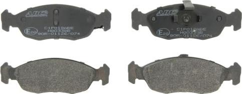 ABE C1P018ABE - Brake Pad Set, disc brake www.autospares.lv