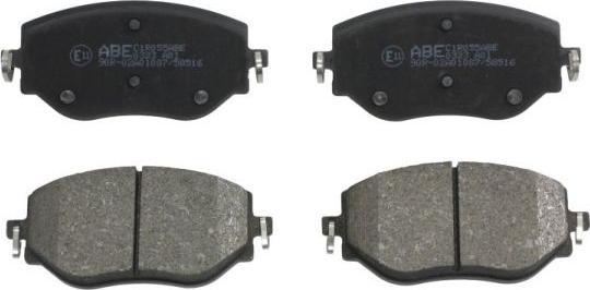 ABE C1R055ABE - Тормозные колодки, дисковые, комплект www.autospares.lv