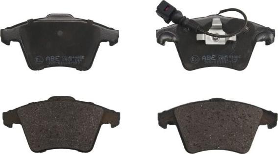 ABE C1W044ABE - Тормозные колодки, дисковые, комплект www.autospares.lv