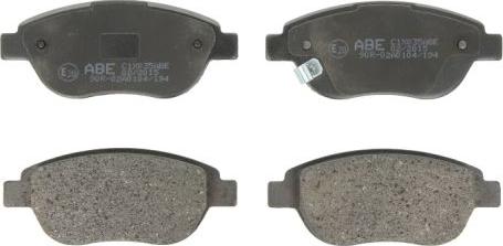 ABE C1X035ABE - Bremžu uzliku kompl., Disku bremzes www.autospares.lv