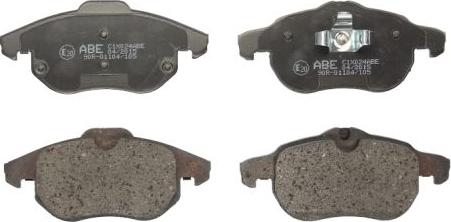 ABE C1X024ABE - Brake Pad Set, disc brake www.autospares.lv