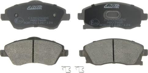 ABE C1X020ABE - Тормозные колодки, дисковые, комплект www.autospares.lv