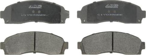 ABE C1Y039ABE - Тормозные колодки, дисковые, комплект www.autospares.lv