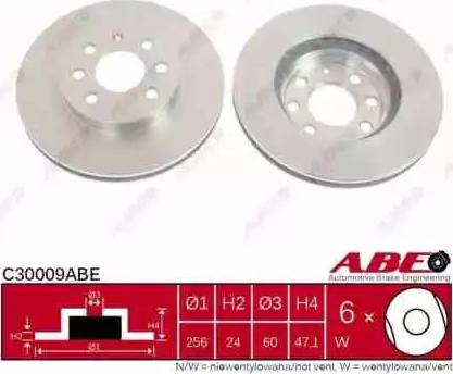 ABE C30009ABE - Bremžu diski www.autospares.lv