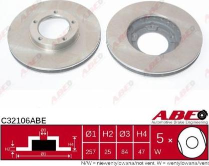 ABE C32106ABE - Bremžu diski www.autospares.lv