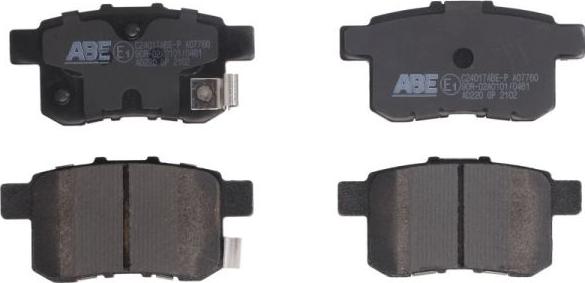 ABE C24017ABE-P - Bremžu uzliku kompl., Disku bremzes www.autospares.lv