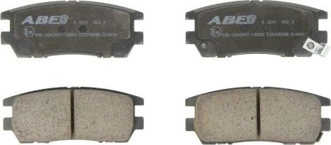 ABE C25005ABE - Тормозные колодки, дисковые, комплект www.autospares.lv