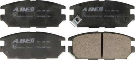 ABE C25007ABE - Тормозные колодки, дисковые, комплект www.autospares.lv