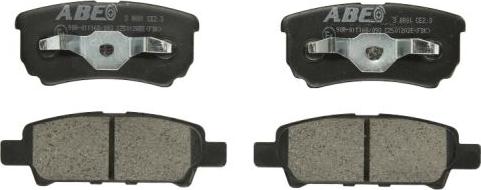 ABE C25012ABE - Brake Pad Set, disc brake www.autospares.lv