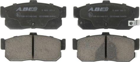 ABE C21030ABE - Тормозные колодки, дисковые, комплект www.autospares.lv