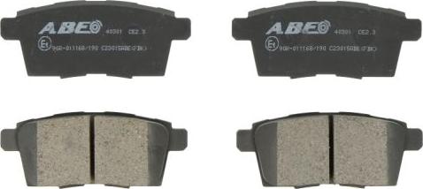 ABE C23015ABE - Bremžu uzliku kompl., Disku bremzes www.autospares.lv