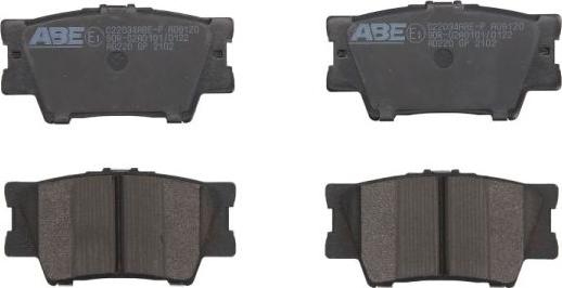 ABE C22034ABE-P - Bremžu uzliku kompl., Disku bremzes www.autospares.lv