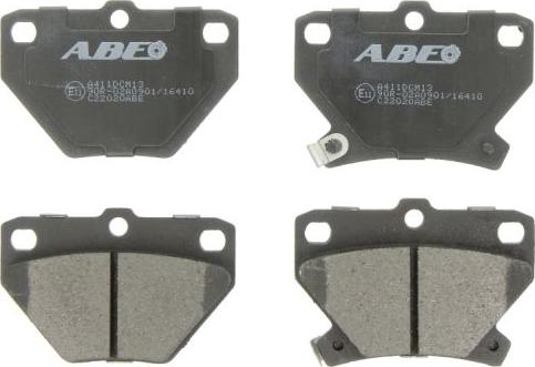 ABE C22020ABE - Тормозные колодки, дисковые, комплект www.autospares.lv