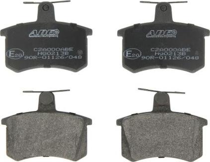 ABE C2A000ABE - Brake Pad Set, disc brake www.autospares.lv