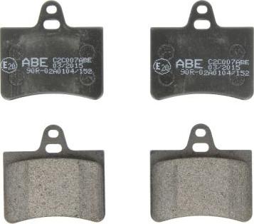 ABE C2C007ABE - Bremžu uzliku kompl., Disku bremzes www.autospares.lv