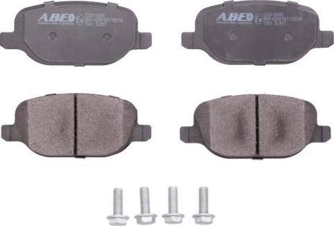 ABE C2D010ABE - Тормозные колодки, дисковые, комплект www.autospares.lv