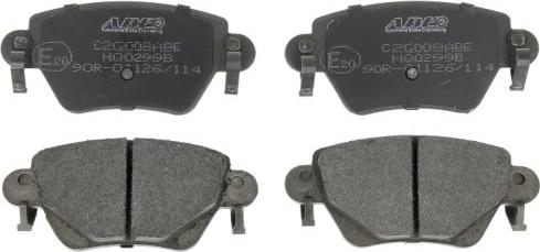 ABE C2G008ABE - Тормозные колодки, дисковые, комплект www.autospares.lv