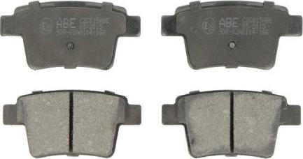 ABE C2G015ABE - Brake Pad Set, disc brake www.autospares.lv