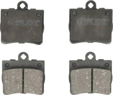 ABE C2M013ABE - Bremžu uzliku kompl., Disku bremzes www.autospares.lv