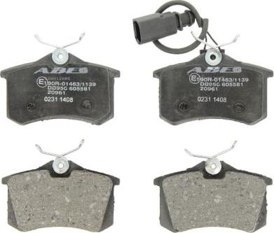 ABE C2W012ABE - Brake Pad Set, disc brake www.autospares.lv