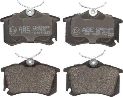 ABE C2W026ABE - Bremžu uzliku kompl., Disku bremzes www.autospares.lv