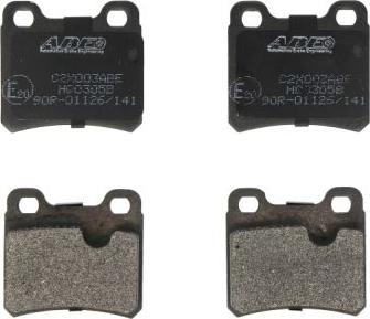 ABE C2X003ABE - Тормозные колодки, дисковые, комплект www.autospares.lv