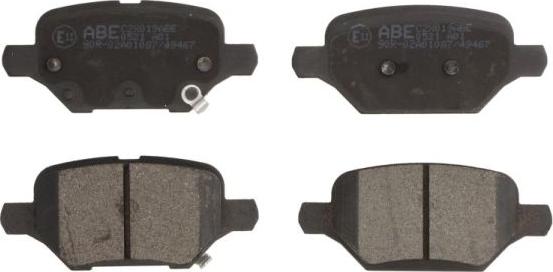 ABE C2X019ABE - Bremžu uzliku kompl., Disku bremzes www.autospares.lv