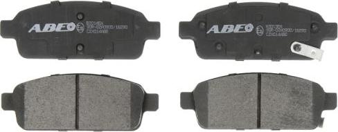 ABE C2X014ABE - Тормозные колодки, дисковые, комплект www.autospares.lv