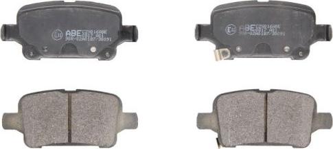 ABE C2X016ABE - Bremžu uzliku kompl., Disku bremzes www.autospares.lv