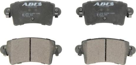 ABE C2X011ABE - Bremžu uzliku kompl., Disku bremzes www.autospares.lv